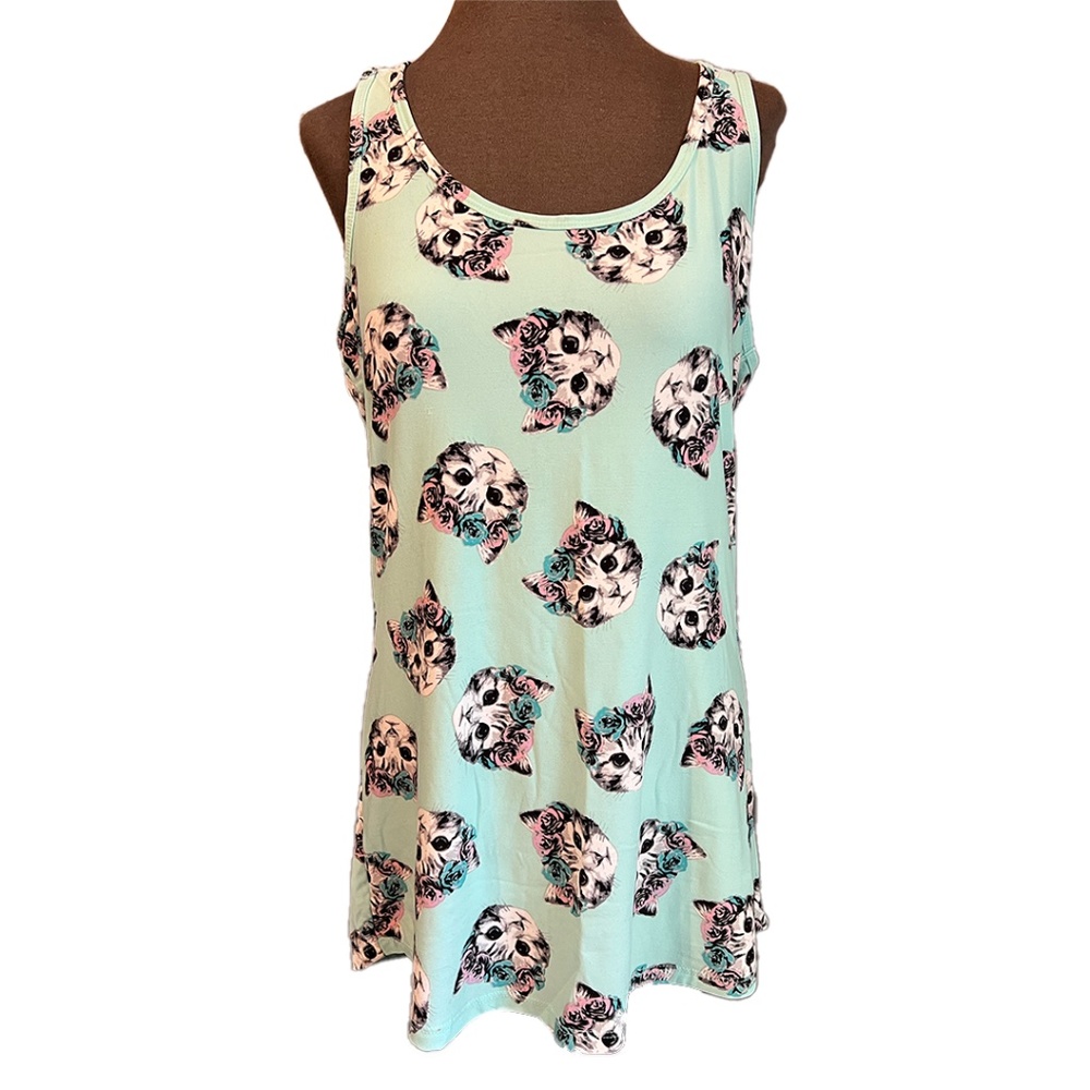 Boho Cat Tank Top | No Bounderies